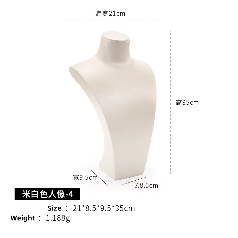 White jewelry display busts wholesale