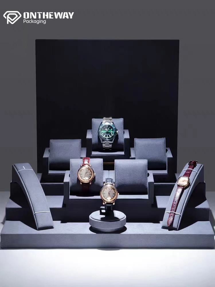 High grade Dark gray watch display stand Manufacturer