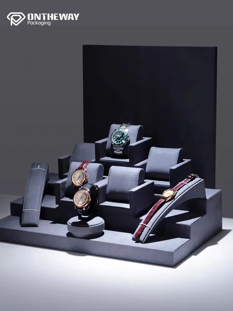 High grade Dark gray watch display stand Manufacturer