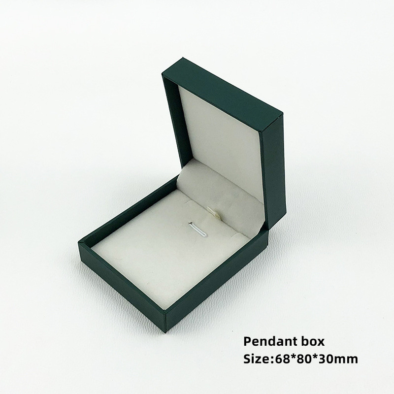 wholesale Green leatherette paper box 